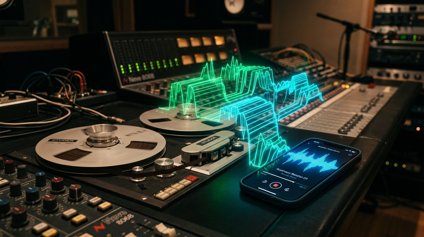 Voice Memo Spectral Ducking: Before vs After Processing